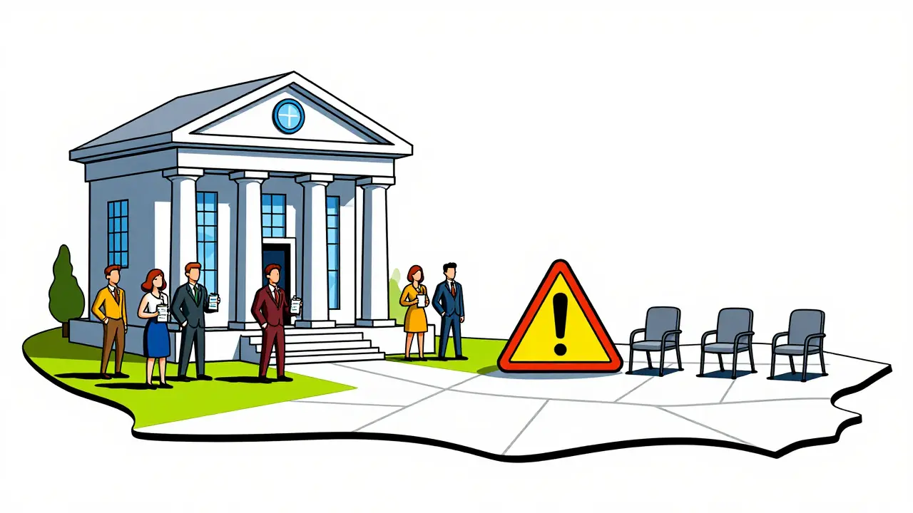 Split path showing licensed success versus exclusion