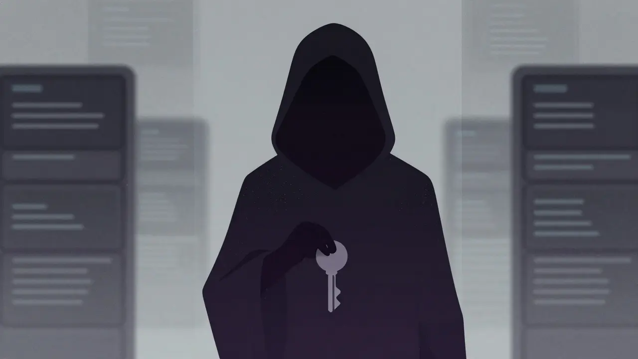 Anonymous hooded figure behind frosted glass symbolizing lack of transparency