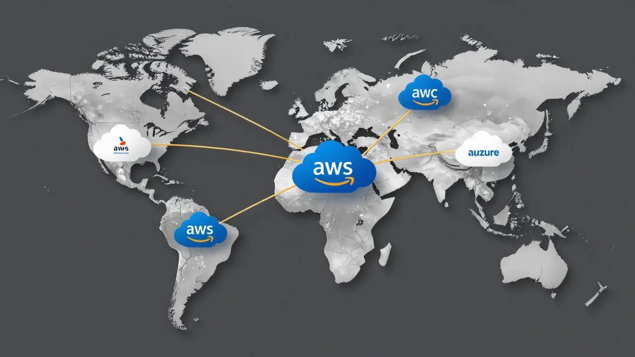 Global hybrid cloud network connecting multiple providers seamlessly