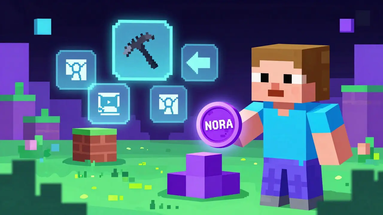 Voxel avatar using NORA token to build in metaverse