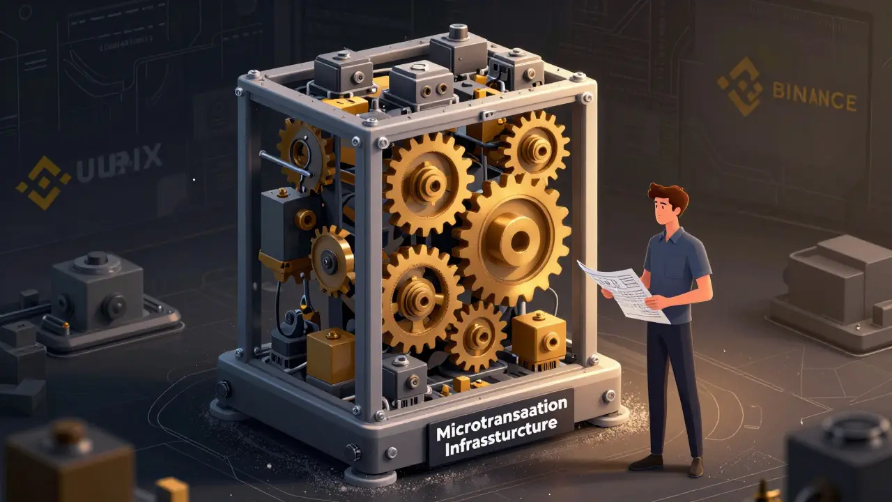 Unused blockchain infrastructure machine symbolizing lack of adoption