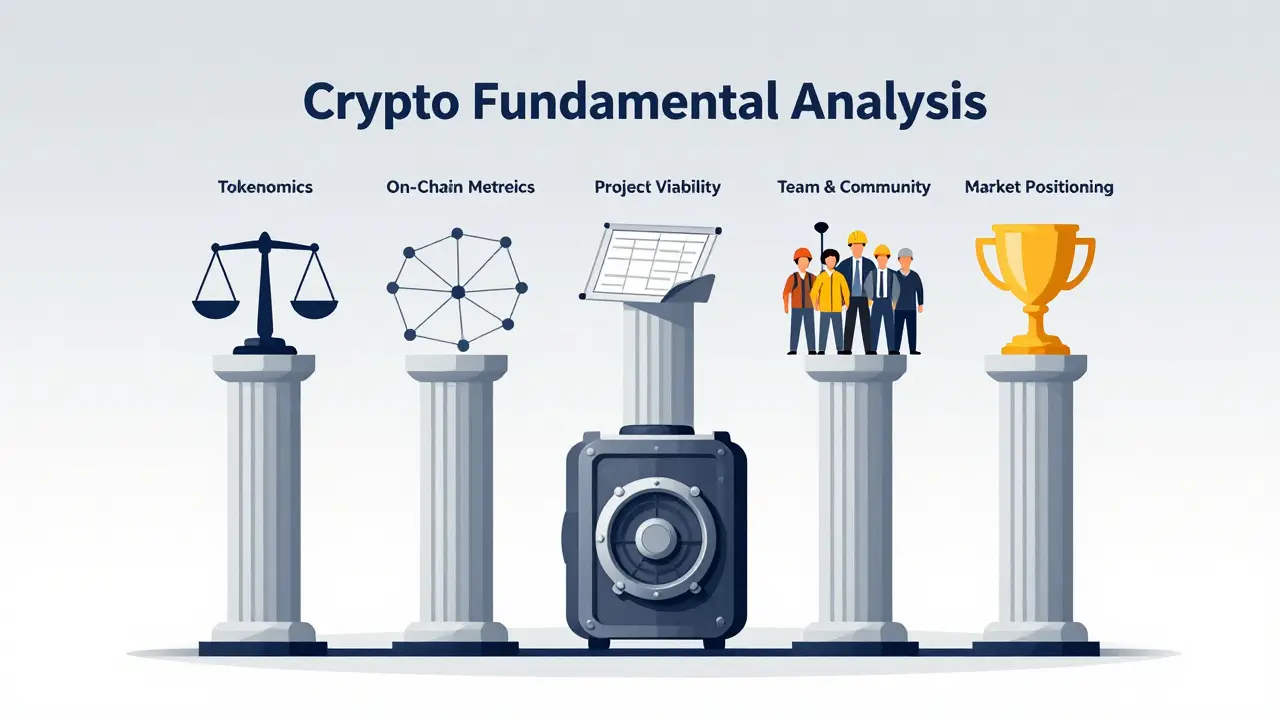 Five pillars of crypto analysis supporting a secure digital structure