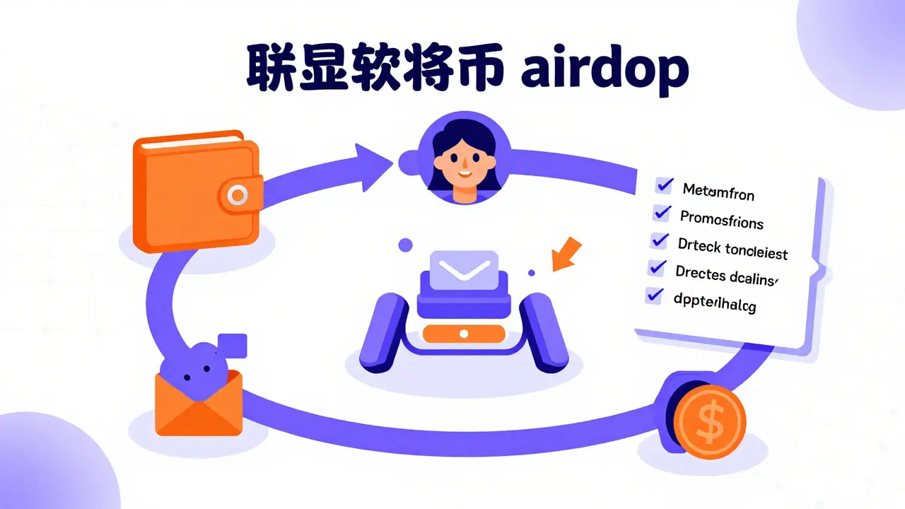 User interacting with wallet, bridge, and checklist icons