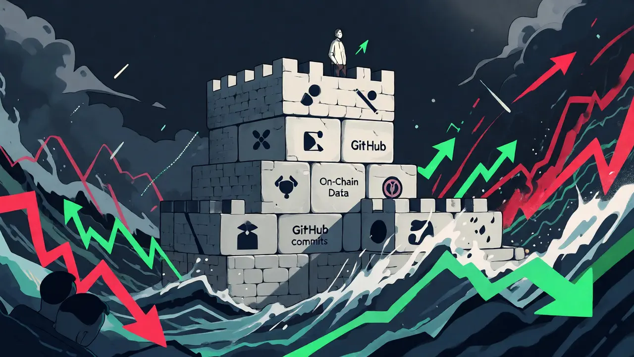 Conceptual fortress of fundamental data protecting against chaotic market waves