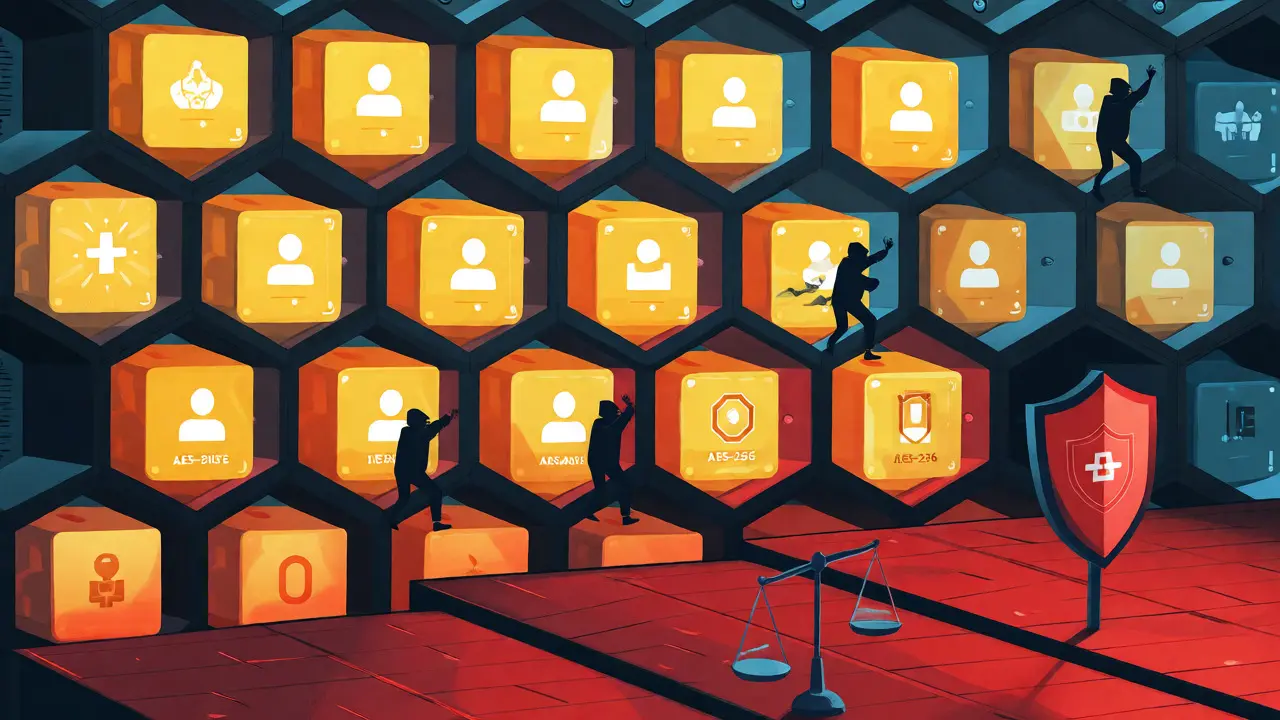 Centralized database under cyber attack threat