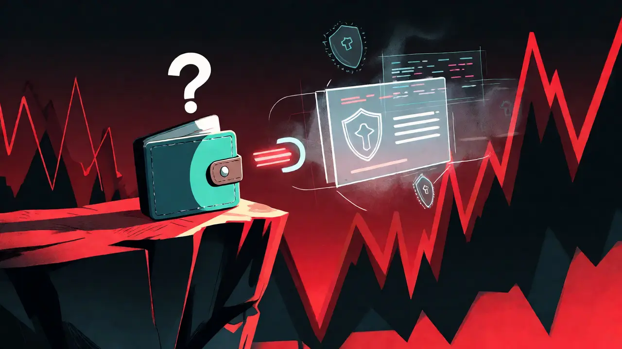 Hesitant wallet connection to a fragile, unaudited smart contract